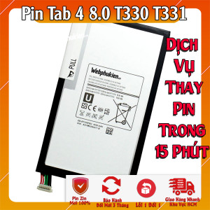 Pin Webphukien cho Samsung Galaxy Tab 4 8.0 Việt Nam T330 T331 EB-BT330FBU - 4450mAh 